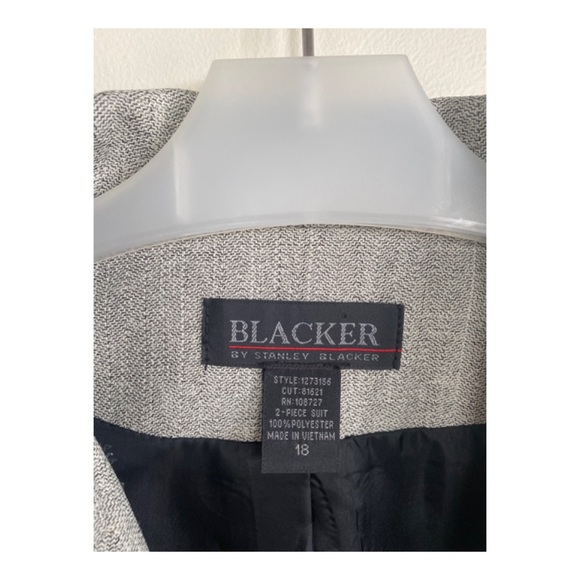 BLACKER woman’s blazer jacket gray size 18 - Picture 7 of 10
